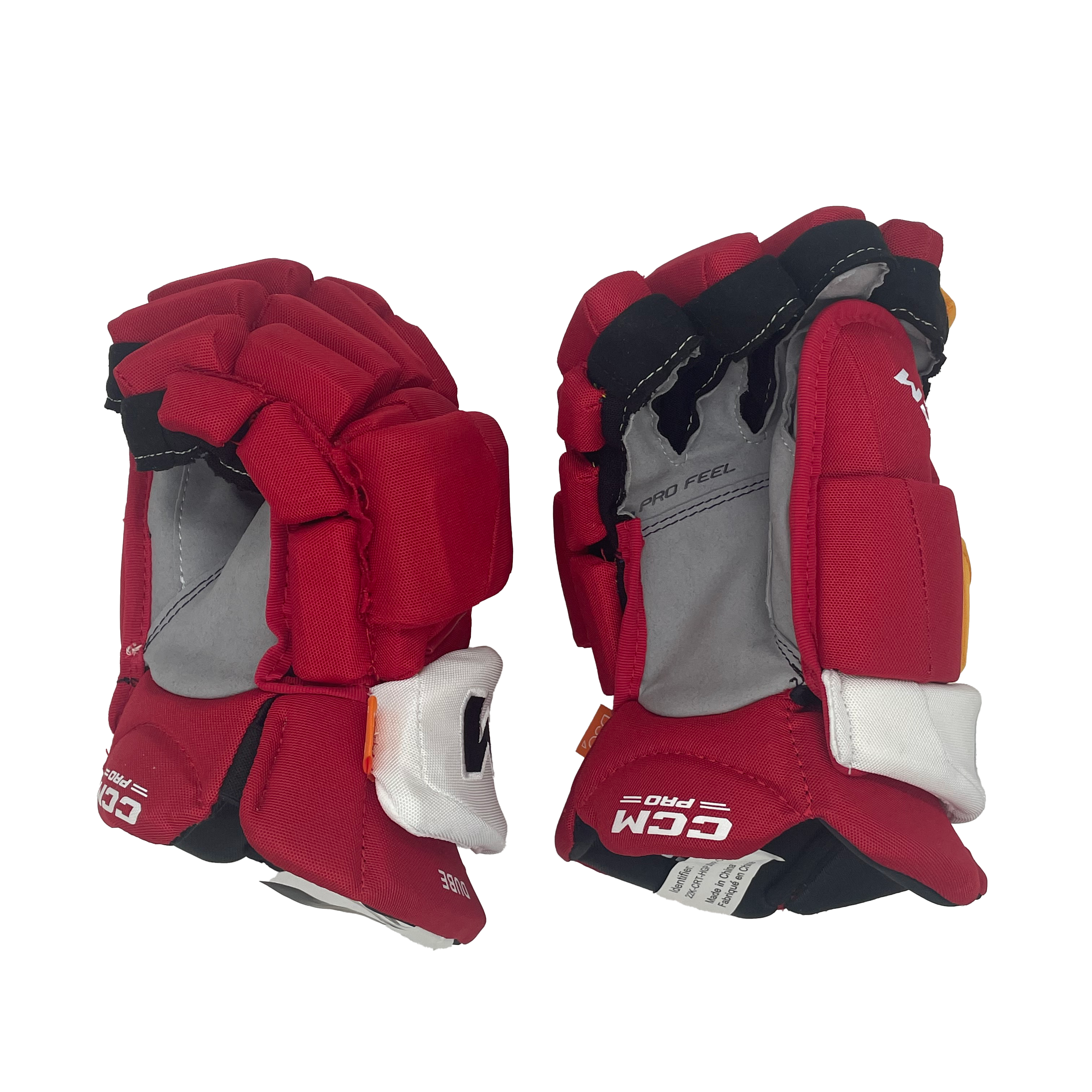 CCM HGJSPP - Gant NHL Pro Stock - Dillon Dube (Rouge/Jaune/Blanc)